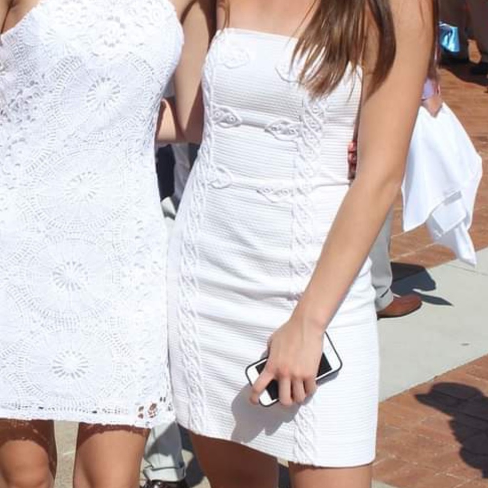 Lilly Pulitzer Strapless White Dress